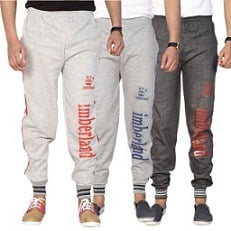 Swaggy Silver,Grey Running Track Pants For Mens (Pack Of 3 ) for Rs.399 @ Shopclues