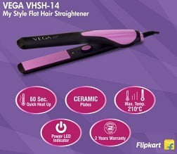 Vega My Style Flat VHSH-14 Hair Straightener for Rs.569 @ Flipkart (2 Yrs Warranty)