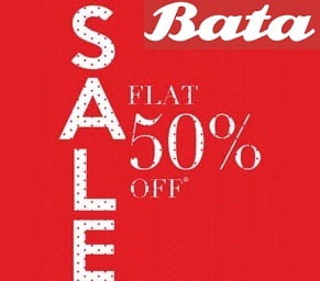 Clearance Sale – Flat 50% Off on Men’s / Women’s Bata Footwear