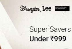 Super Saver Deal on Men's Clothing under Rs.999