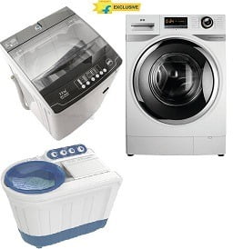 Washing Machine (Semi / Auto) – Extra Rs.300 – Rs.1500 Off @ Flipkart Deal of the Day Offer