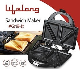 Lifelong 116 Stainless Steel Triangle Plate Toast Sandwich Maker