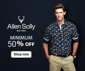 Allen Solly Mens Clothing - Min 50% Off