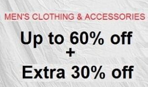 Amazon Tuesday Timeout Sale - Mens Clothing - Upto 60% Off