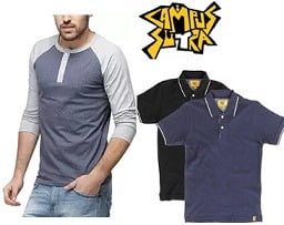 CampusSutra Men's Clothing - Minimum 50% Off