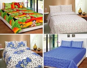 Double Bed Cotton Bedsheets under Rs.399