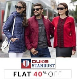 Duke Stardust Men’s Clothing – Flat 40% – 80% Off starts Rs.250 @ Amazon