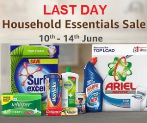 Household Essential Sale- Grocery, Personal Care, Beauty, Grooming & more) – Up to 50% Off + 10% Extra off on Rs.2000 & above