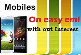 Buy Smartphones on EMI without Interest with Extra Discount upto Rs.5000