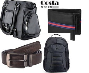 Bags, Wallet, Clutches, Belts, Backpacks - Minimum 70% Off