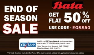 Bata Online Exclusive Range – Flat 50% Off