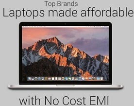 Buy Laptops on EMI without paying Interest + 10% extra off with Bank Debit / Credit Card