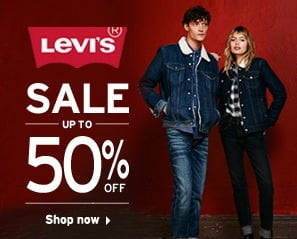 Levis Men & Women Clothing - Min 40% up to 70% off
