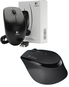 Wired & Wireless Mouse (Dell, HP, Logitech)