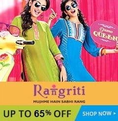 Rangriti Women's Clothing (Kurta & Kurti) - Min 50% Off