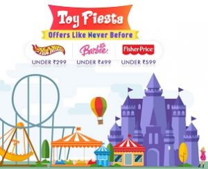 Toy Fiesta – Hotwheels, Barbie, Fisher Price, Funskool under Rs.199, 299, 499, 599 @ Firstcry