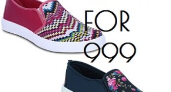Steal Deal: Buy 3 Canvas Plimsoll Women’s Shoes for Rs. 999 (Free Home Delivery)