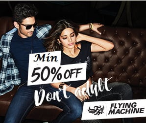Flying Machine Clothing – Flat 60% to 75% Off @ Amazon