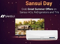 Sansui Day: Great Discount Offers on AC, TV & Washing Machine