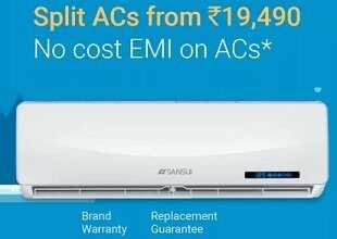 Amazon: Split Air Conditioners – Extra Discount +  Buy on EMI without paying Interest