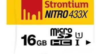 Strontium Nitro 16GB 65MB/s UHS-1 Class 10 microsdhc Memory card for Rs.389 @ Amazon