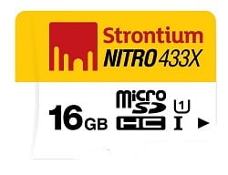 Strontium Nitro 16GB 65MB/s UHS-1 Class 10 microsdhc Memory card