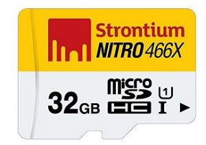 Strontium Nitro A1 32GB Micro SDHC Memory Card 100MB/s A1 UHS-I U1 Class 10