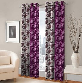 Warmland Eyelet Polyester Door Curtain & Bed Side Runner - Up to 92% off