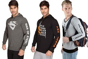 Sweatshirts – Up to 80% Off from Rs.266 @ Flipkart