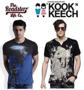 Steal Deal: Kook N Keech and Roadster Men’s Clothing Flat 60% – 70% starts Rs.174 – Flipkart