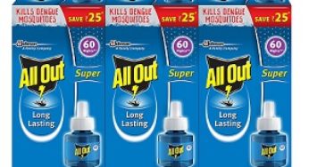 All Out Refill (135 ml, Clear, 3-Pieces) worth Rs.225 for Rs.178 – Amazon