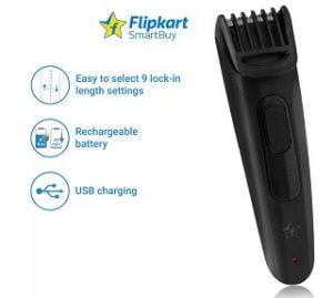 Flipkart SmartBuy ProCut USB Trimmer for Men for Rs.699 with 2 Yrs Warranty