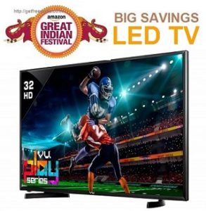 Amazon Great Indian Sale on LED Televisions – up to 45% off + Extra 10% Cashback with HDFC Debit / Credit Cards
