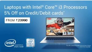 Top Core i3 Laptops – Extra 5% off on purchase with All Debit/Credit Cards
