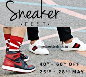 Sneaker Fest: Shop for Sneakers (40% – 60% off) @ Amazon (Offer valid till 28th May)