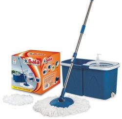 Gala Twin Bucket Spin Mop with 2 refills and 1 liquid dispenser