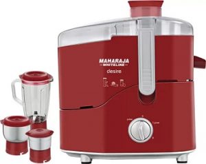 Maharaja Whiteline JX-210 550 W Juicer Mixer Grinder 3 Jars for Rs.3499 – Flipkart