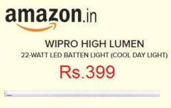 Wipro High Lumen 22-Watt LED Batten Light (Cool Day Light)