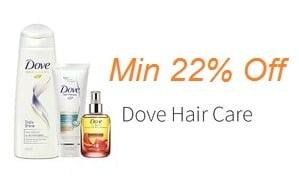 Dove Hair Care Products- up to 54% Off starts from Rs.99 @ Amazon