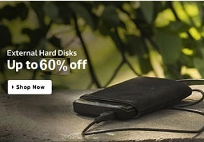 External Hard Disk 1.5 TB & more - up to 60% Off