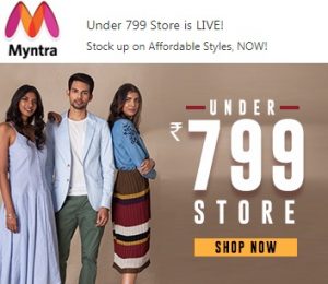 Myntra – Store under Rs. 799