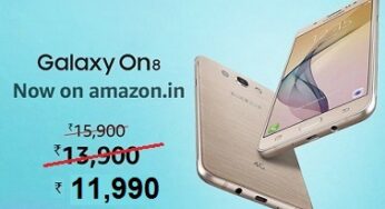 SAMSUNG Galaxy On8 (16 GB, 3GB) for Rs.11990 @ Flipkart + 10% Cashback with HDFC Cards