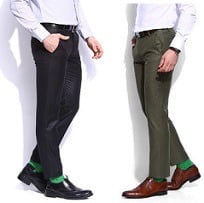 INVICTUS Men's Trousers - Min 66% - up to 71% Off