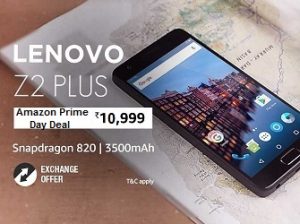 Lenovo Z2 Plus (4GB RAM, 64GB ROM) for Rs.10,299 – Amazon