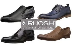 Ruosh Men’s Leather Formal Shoes- Minimum 50% Off @ Amazon