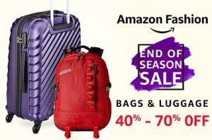 Bags & Luggage – Flat 40% – 70% off – Amazon