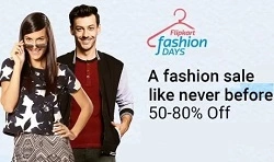 Flipkart Big Freedom Fashion Sale: Flat 50% – 80% discount + 10% off with HDFC Cards