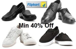 Minimum 40% Off on Men’s Footwear @ Flipkart (Limited Period Offer)