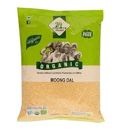 24 Mantra Organic Moong Dal, 1kg worth Rs.270 for Rs.232 – Amazon