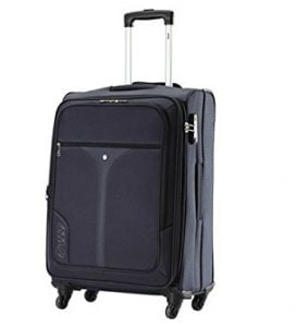 Steal Deal: VIP Benz Strolly Exp 4 wheel Nylon Blue Softsided Carry-On worth Rs.11120 for Rs.4435 – Amazon